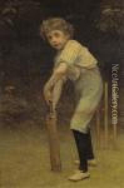 The Captain Of The Eleven Oil Painting - Philip Hermogenes Calderon