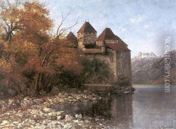 Cháteau de Chillon Oil Painting - Gustave Courbet
