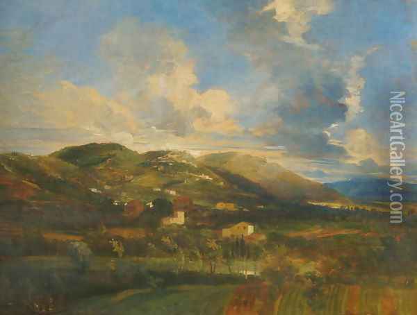 Fiesole, c.1845 Oil Painting - George Frederick Watts