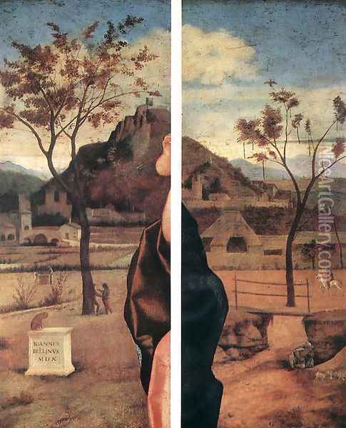 Madonna and Child Blessing (details) 1510 Oil Painting - Giovanni Bellini
