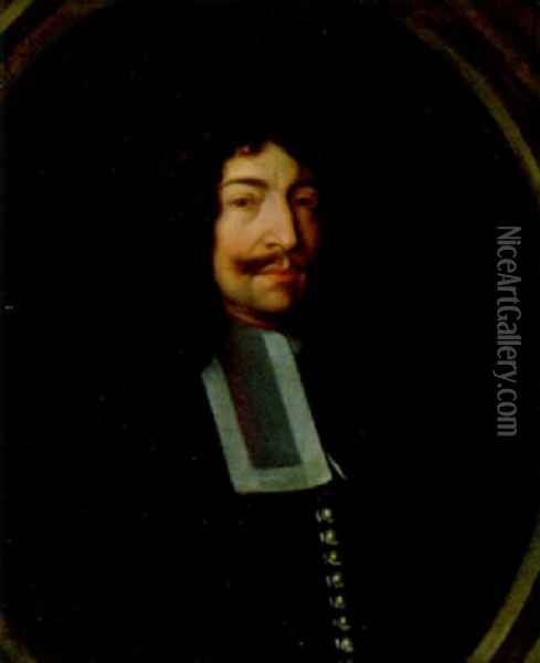 Portrat Des Samuel Schmalz Oil Painting - Johann Duenz