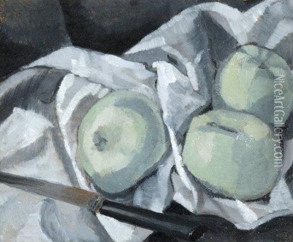 Les Trois Pommes Oil Painting - Jean Emile Laboureur