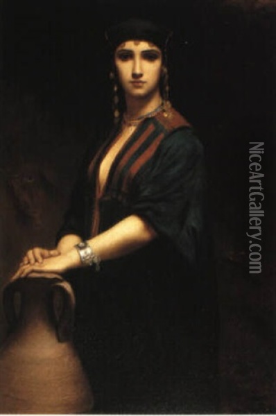 A Portrait Of A Woman Oil Painting - Johann Georg Otto von Rosen