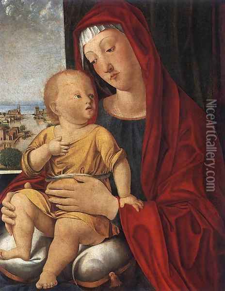 Virgin and Child Oil Painting - Alvise Vivarini