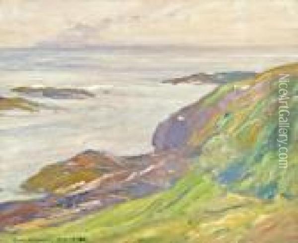 Ogunquit Coast Oil Painting - Charles Herbert Woodbury