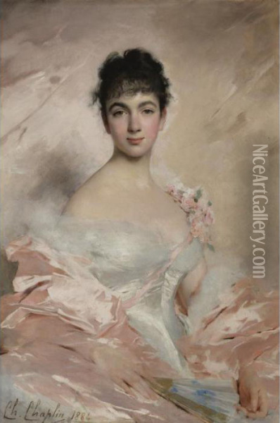 Femme Oil Painting - Charles Josua Chaplin