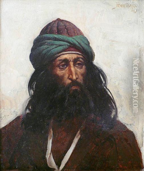 Derviche Hurleur Istanbul Oil Painting - Hippolyte Dominique Berteaux