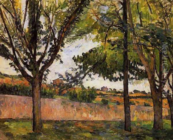 At Jas de Bouffan Oil Painting - Paul Cezanne