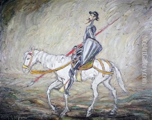 Don Quichotte Oil Painting -  Eller (Lucien Roudier)