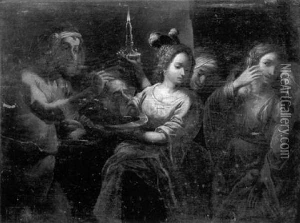 Salome Recevant La Tete De Saint Jean-baptiste Oil Painting - Pietro Ricchi