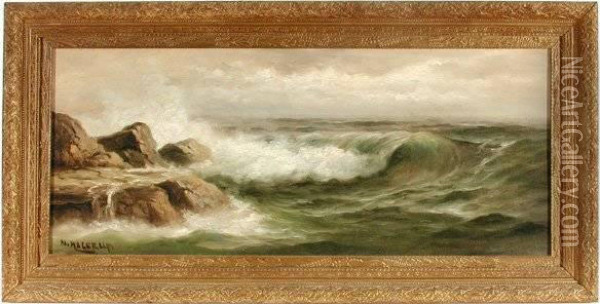 California Coastal Seascape Oil Painting - Nels Hagerup