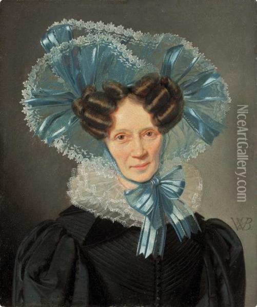 Sophia Vilhelmine Grafin Moltke Oil Painting - Wilhelm Ferdinand Bendz
