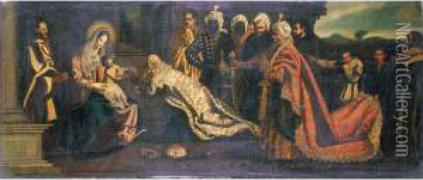 The Adoration Of The Magi Oil Painting - Pedro De Orrente