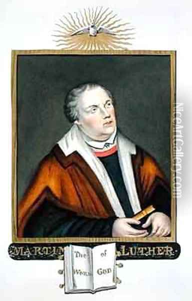 Portrait of Martin Luther from Memoirs of the Court of Queen Elizabeth Oil Painting - Sarah Countess of Essex