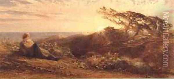 Eventide, c.1858 Oil Painting - Samuel Palmer