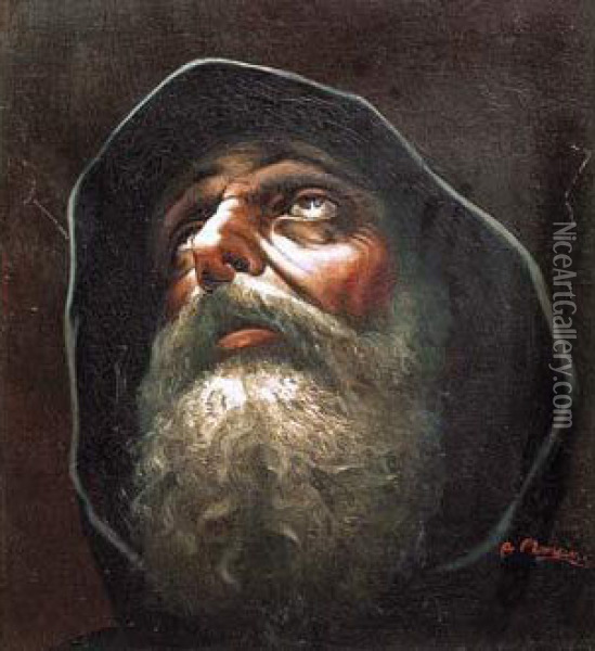 Saint Personnage Oil Painting - Antonio Mancini