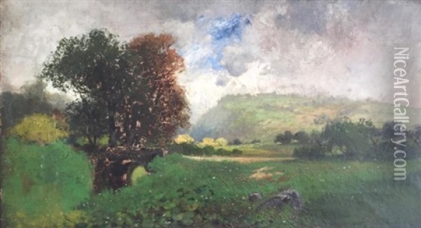 Landscape Oil Painting - Frank Alfred Bicknell