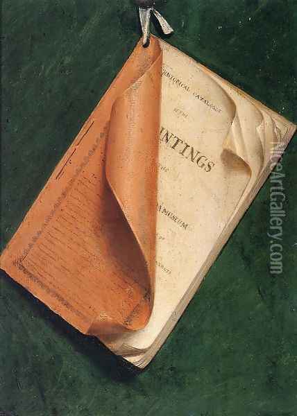 Catalogue, a Deception, After Raphaelle Peale 1813 Oil Painting - Margaretta Angelica Peale