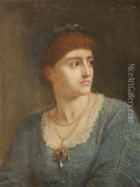 Katherine (the Taming Of The Shrew) Oil Painting - Edwin Long