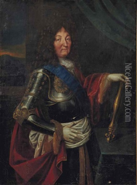 Portrait De Louis Xiv (1638-1715) Oil Painting - Hyacinthe Rigaud