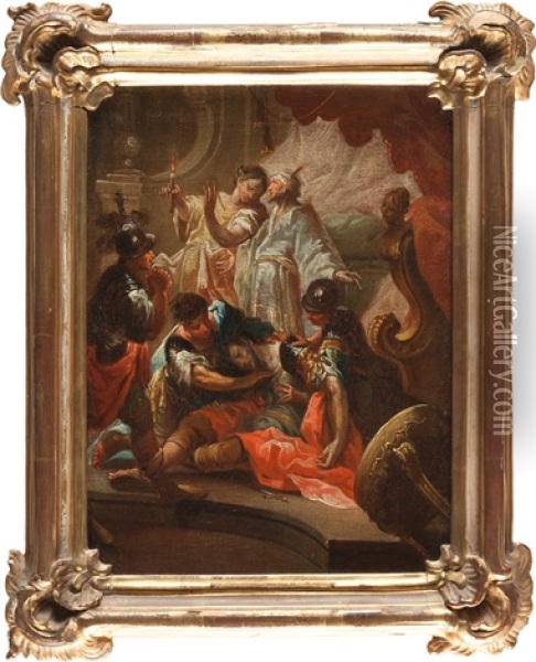 Der Tod Des Marc Anton Oil Painting - Chrysostomus Winck