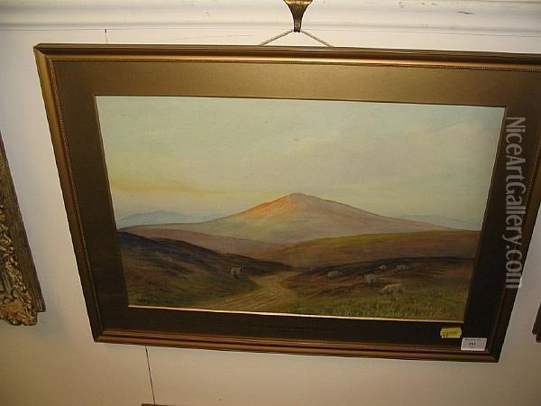 Dartmoor, Near Okehampton Oil Painting - George Oyston