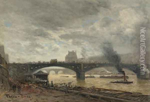 Pont du Carrousel Oil Painting - Frank Myers Boggs