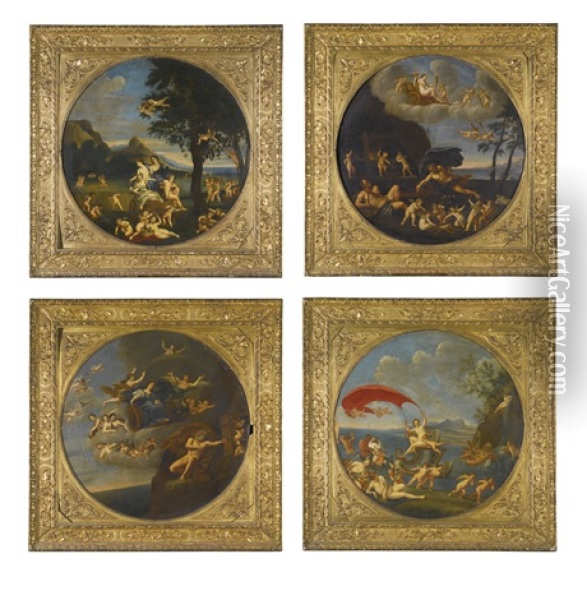 The Four Elements Oil Painting - Francesco Albani