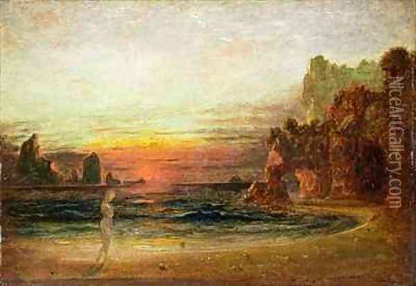 Study for Calypsos Grotto Oil Painting - Francis Danby