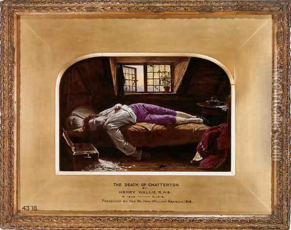 The Death of Chatterton 1856 Oil Painting - Henry Wallis
