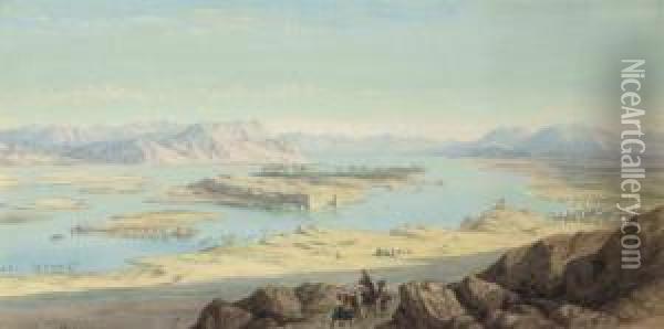 Above Aswan, Egypt Oil Painting - Charles Vacher