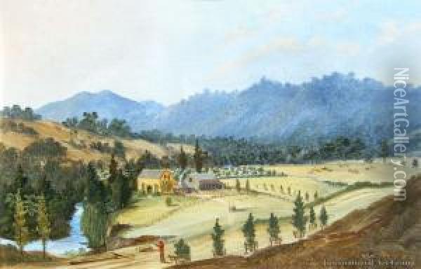 Manders Mill, Waitakere Oil Painting - Charles Blomfield