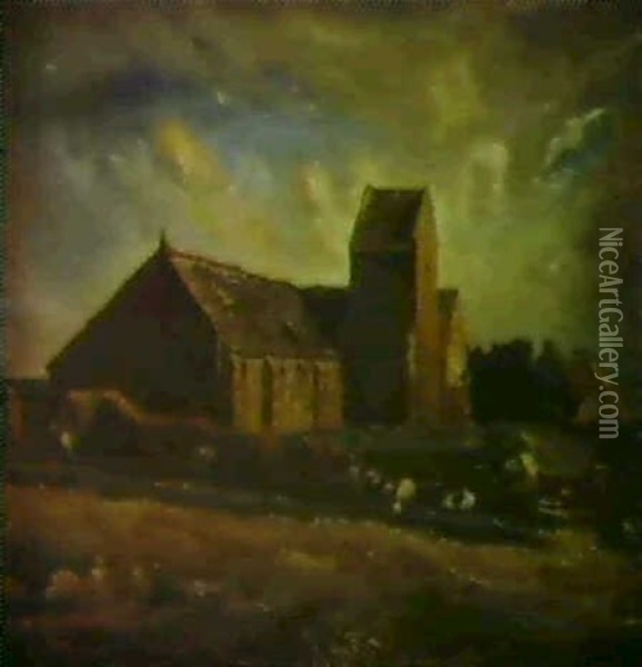 L'eglise De Greville Oil Painting - Henri Charles Manguin