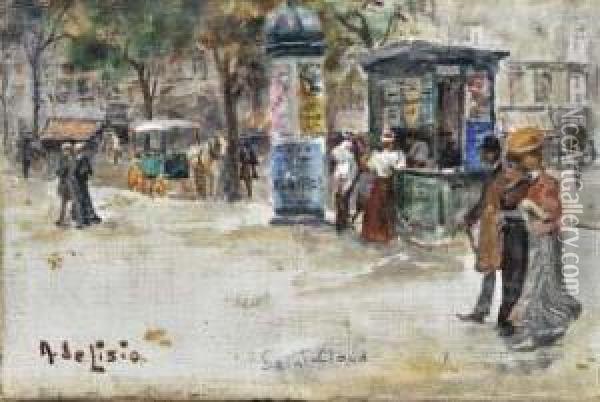 Parigi Oil Painting - Arnaldo Delisio