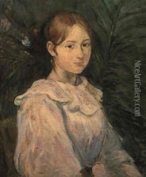 Alice Gamby En Buste Oil Painting - Berthe Morisot