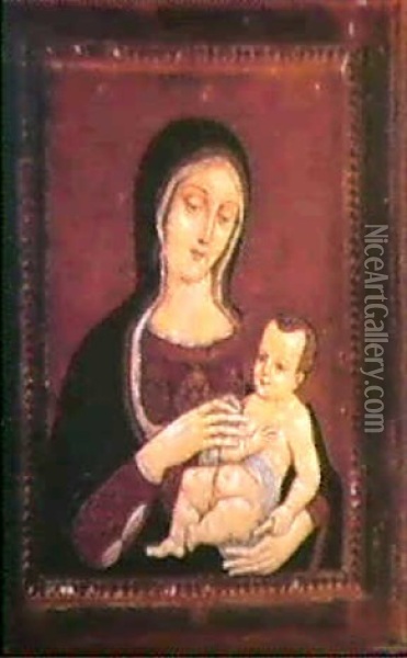 The Madonna And Child Oil Painting - Gentile Bellini