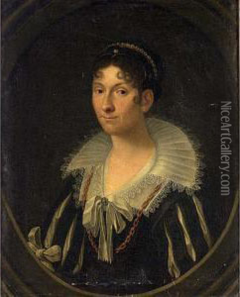 A Portrait Of A Lady Oil Painting - Lavinia Fontana