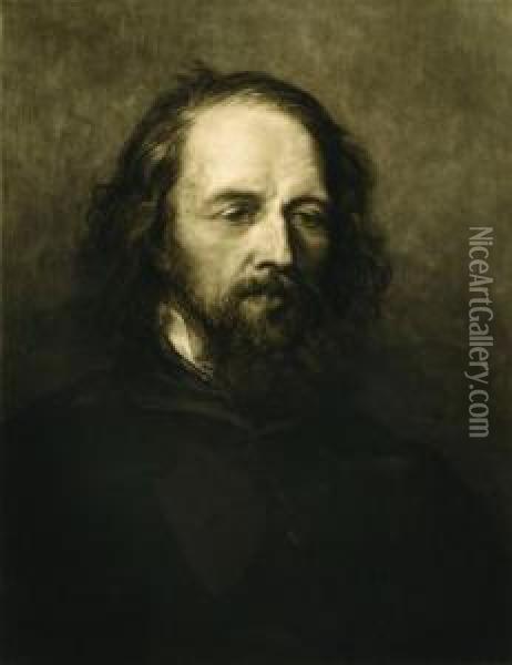 Lord Tennyson Oil Painting - Frank Short