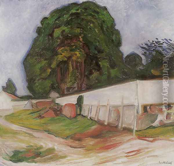 Summer Night at Asgarstrand Oil Painting - Edvard Munch