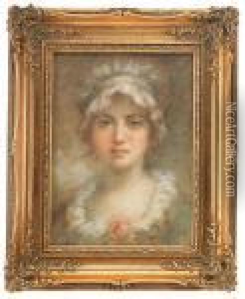 Young Woman Oil Painting - Theodore Tchoumakoff