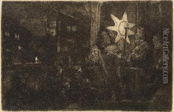 Der Dreikonigsabend Oil Painting - Rembrandt Van Rijn