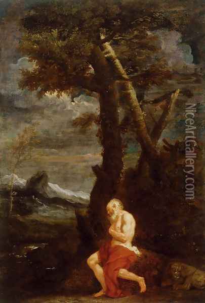 St. Jerome Oil Painting - Pier Francesco Mola