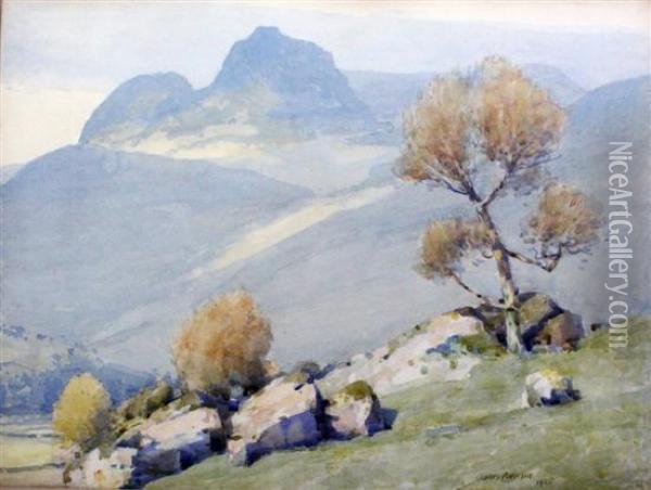 Mountain Landscape Oil Painting - James Paterson