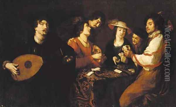 Card players Oil Painting - Theodoor Rombouts