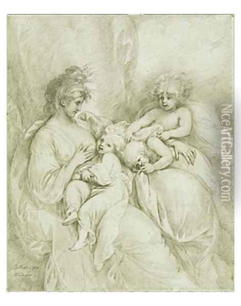 Maternity Oil Painting - Benjamin West