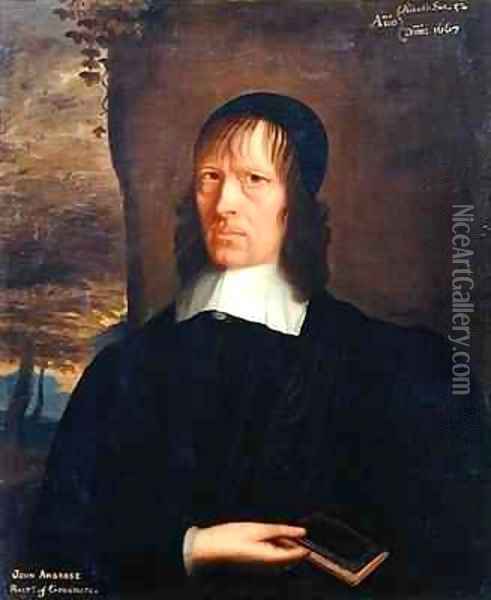 Portrait of John Ambrose of Lowick, Rector of Grasmere Oil Painting - John Bracken
