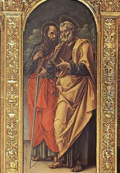 Sts Paul and Peter 1482 Oil Painting - Bartolomeo Vivarini
