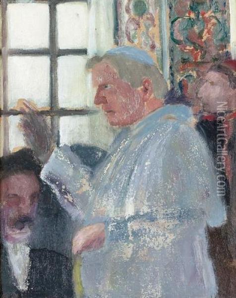 Portrat Eines Papstes. Oil Painting - Maurice Denis