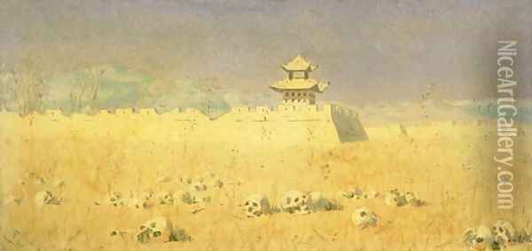 Ruins in Chuguchak, 1869 Oil Painting - Piotr Petrovitch Weretshchagin
