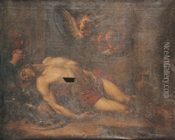 La Deposition Du Christ Oil Painting - Jacques Dumont Romain